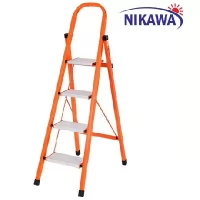 Thang ghế nhôm khung thép 4 bậc Nikawa NKS04