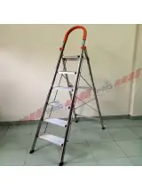 Thang ghế nhôm khung Inox Pro 6 bậc