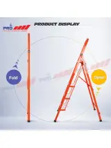 Thang ghế nhôm khung thép 4 bậc Pro PRS-04