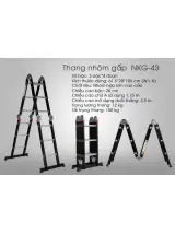Thang nhôm chữ M 3,5m Nikawa NKG-43