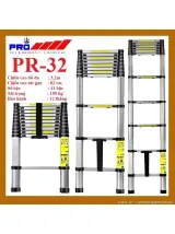 Thang nhôm rút gọn đơn Pro PR32