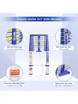 Thang nhôm rút gọn đơn Nikawa NK-50 new