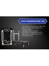 Xe đẩy hàng 4 bánh Nikawa FWS-100F