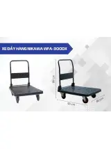 Xe đẩy hàng 4 bánh Nikawa WFA-300DX