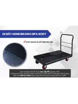 Xe đẩy hàng 4 bánh Nikawa WFA-600Y