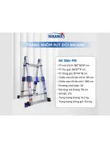 Thang nhôm rút gọn đôi Nikawa NK-38AI-Pri