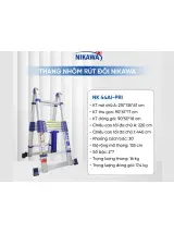 Thang nhôm rút gọn đôi Nikawa NK-44AI-Pri