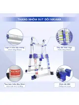Thang nhôm rút gọn đôi Nikawa NK-50AI-Pri