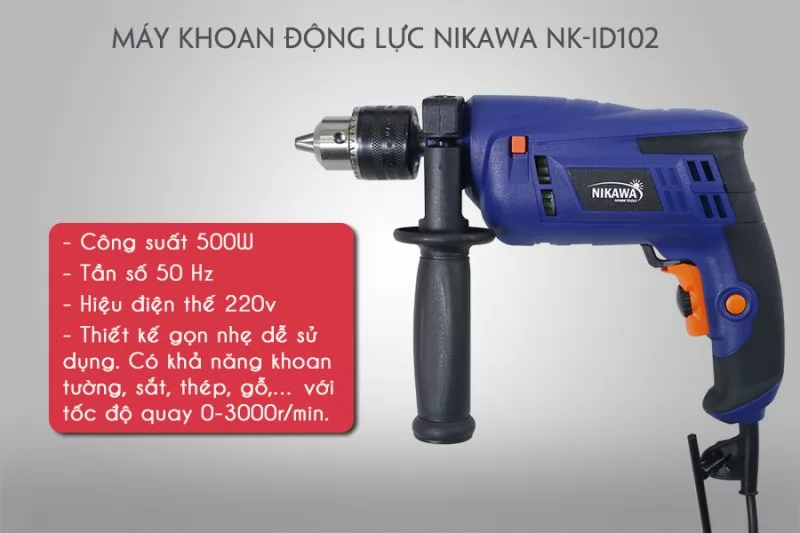 Bộ dụng cụ đa năng có khoan Nikawa ID1025