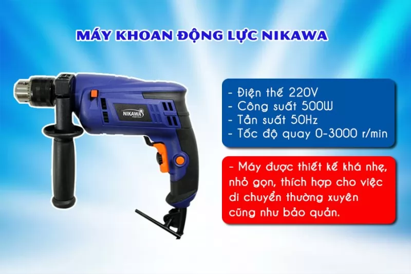 Bộ dụng cụ đa năng có khoan Nikawa ID853