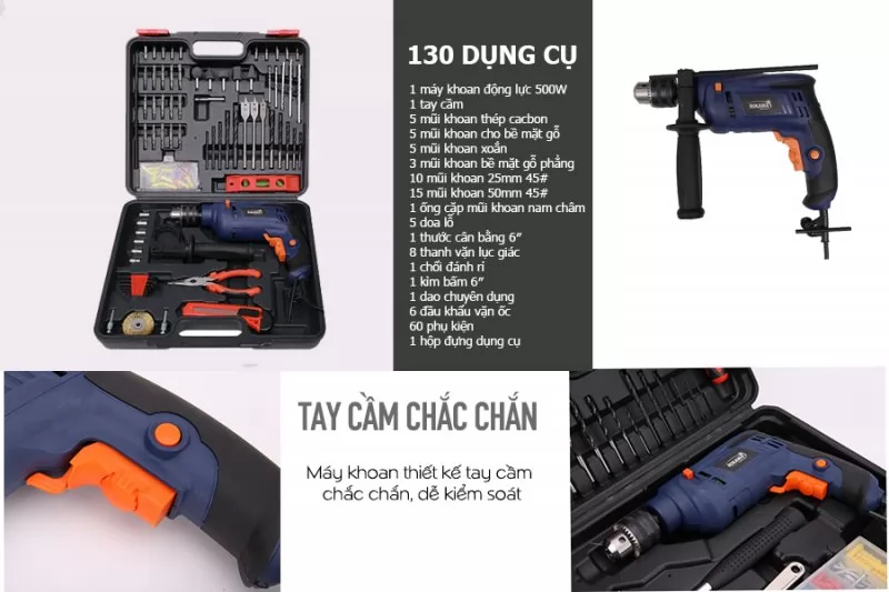 Bộ dụng cụ đa năng có khoan Nikawa NK-ID1302