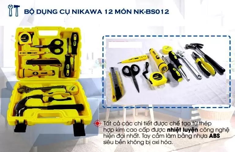 Bộ dụng cụ đa năng Nikawa 12 m&oacute;n NK-BS0123