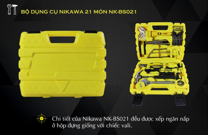 Bộ dụng cụ đa năng Nikawa 21 món NK-BS0213