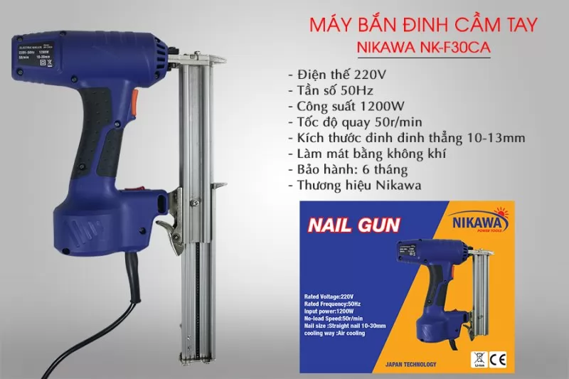 Máy bắn đinh cầm tay Nikawa NK-F30CA3