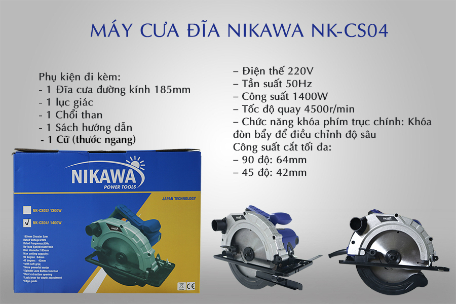 Máy cưa đĩa Nikawa NK-CS043