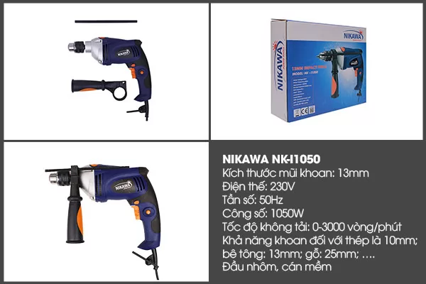 Máy khoan động lực Nikawa đa năng NK-I10503