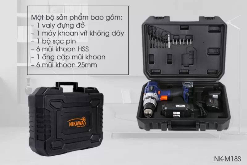 Máy khoan không dây Nikawa NK-M18S2
