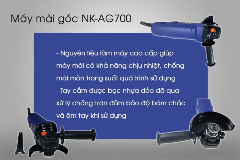 Máy mài góc Nikawa NK-AG7002