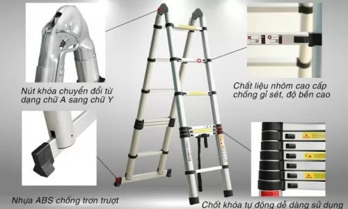 Thang nh&ocirc;m r&uacute;t gọn đ&ocirc;i Ameca AMI-380 2