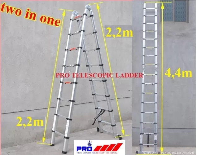 Thang nh&ocirc;m r&uacute;t gọn đ&ocirc;i Pro PR-44 AI2