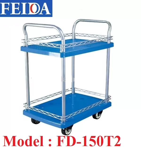 Xe đẩy h&agrave;ng 2 tầng Feida FD - 150 T21