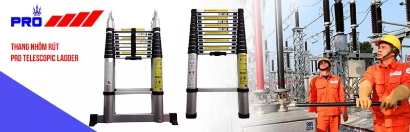 Những mẫu thang nhôm chuyên dụng dùng cho ngành điện tực và viễn thông