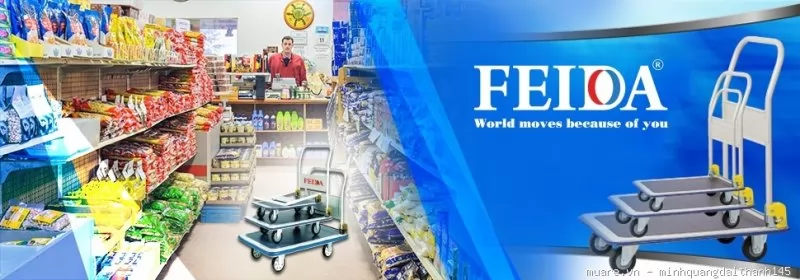 Xe đẩy hàng siêu thị Feida FD - 300A PU