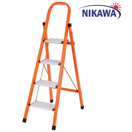Thang ghế nhôm khung thép 4 bậc Nikawa NKS04