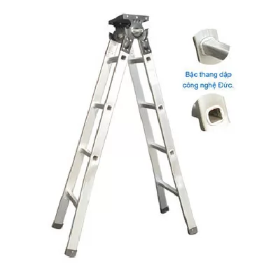 Thang nhôm chữ A 4 bậc cao 1.5M