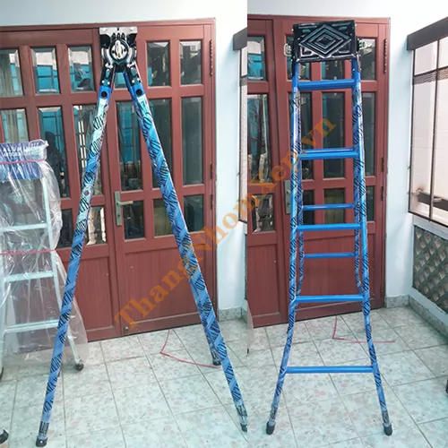 Thang nhôm chữ A 8 bậc cao 3,5M