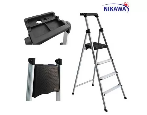 Thang ghế nhôm 5 bậc siêu nhẹ Nikawa NKP-05