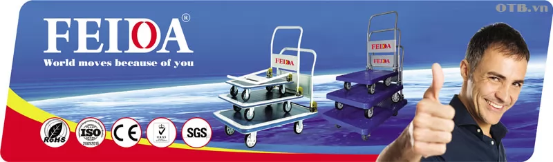 Xe đẩy hàng 4 bánh Feida FD – 450