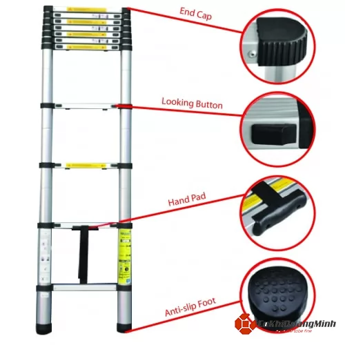 Thang nhôm rút gọn đơn Ameca AMC-480