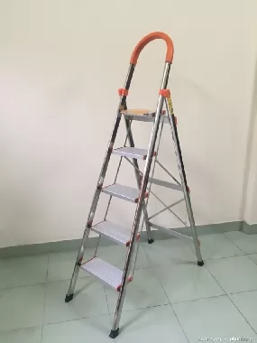 Thang ghế nhôm khung Inox 5 bậc Pro