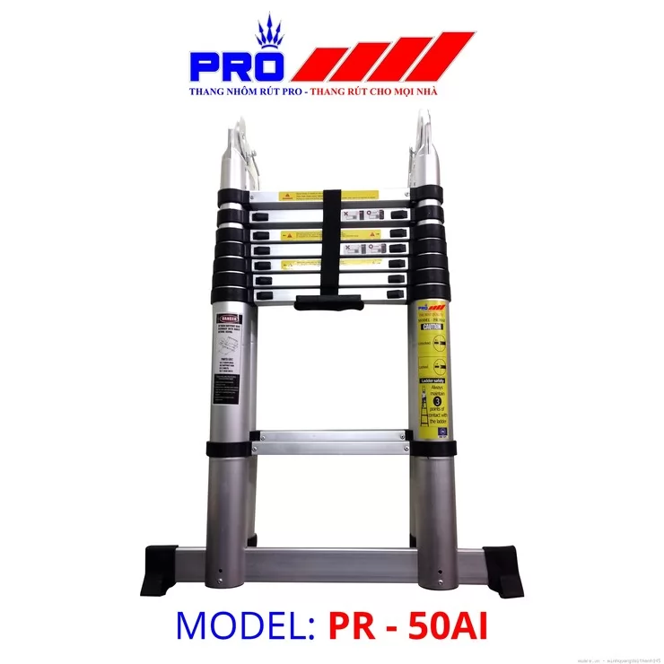 Thang nhôm rút gọn đôi Pro PR-50 AI