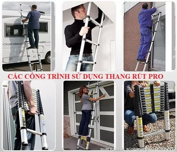 Thang nhôm rút gọn đơn Pro Pr-38