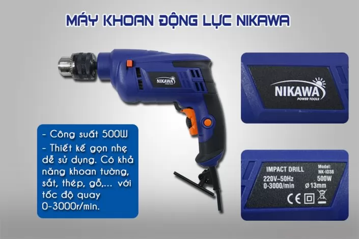 Bộ dụng cụ đa năng có khoan Nikawa ID38
