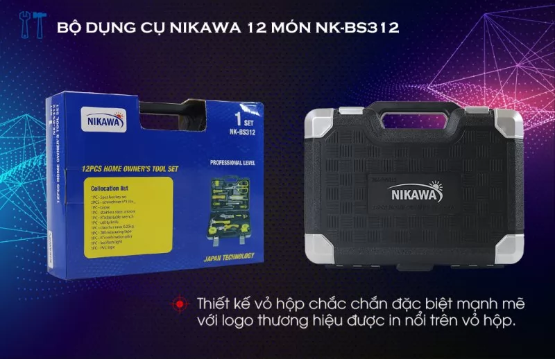 Bộ dụng cụ đa năng Nikawa 12 món NK-BS312