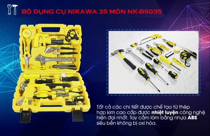 Bộ dụng cụ đa năng Nikawa 35 món NK-BS035