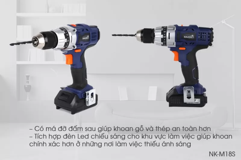Máy khoan không dây Nikawa NK-M18S