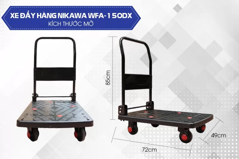 Xe đẩy hàng 4 bánh Nikawa WFA-150DX
