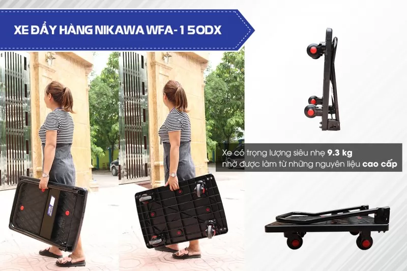Xe đẩy hàng 4 bánh Nikawa WFA-150DX