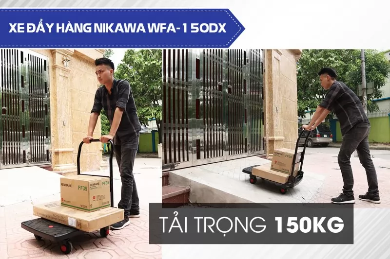 Xe đẩy hàng 4 bánh Nikawa WFA-150DX
